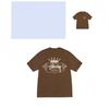 Mens Loose Fit Cotton Blend Short Sleeve T-Shirt With Cartoon Print Breathable Casual Tee Teens Adults