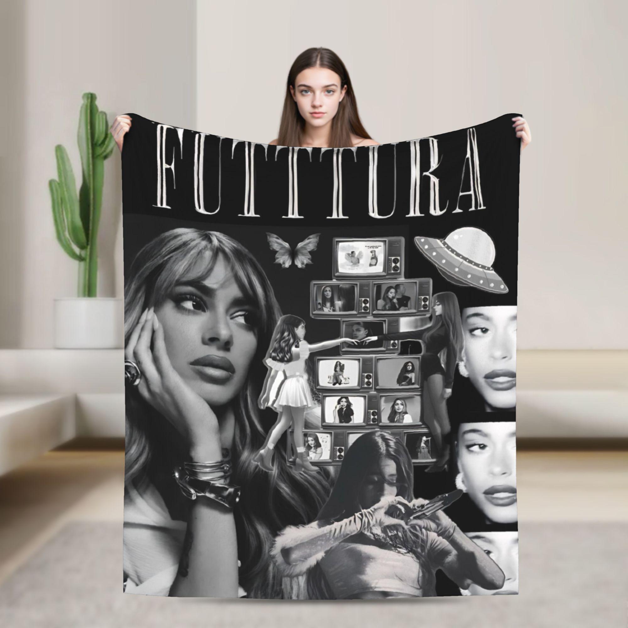 Singer TINI STOESSEL Futtura Album Blanket Warm Cozy Fluffy  Throw Blankets for Couch 50x60 Inch Multiple Sizes Bedspread 30x40in