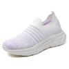 Fashion Plus Size Women's Sneakers Slip On Breathable Flats Casual Shoes Outdoor Lightweight Soft Bottom Non-slip Sports Running Shoes
