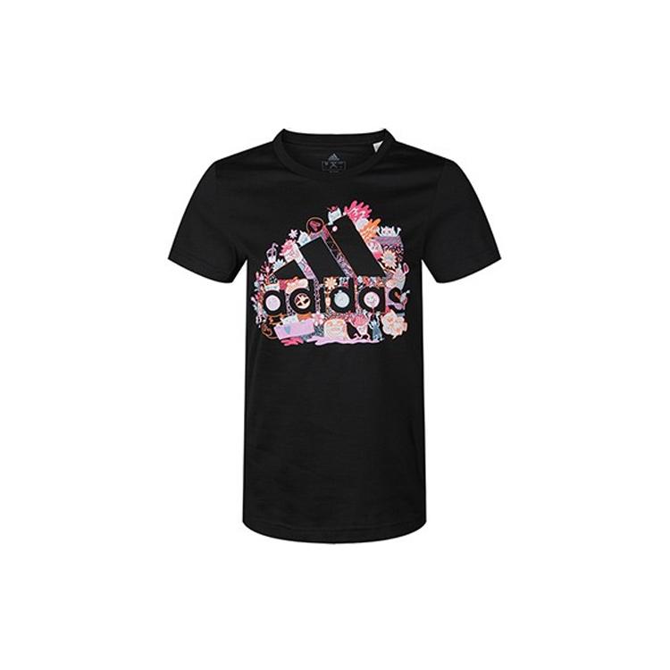 

New Adidas Set in Sleeve T Shirt Women s Black FJ5025 XS