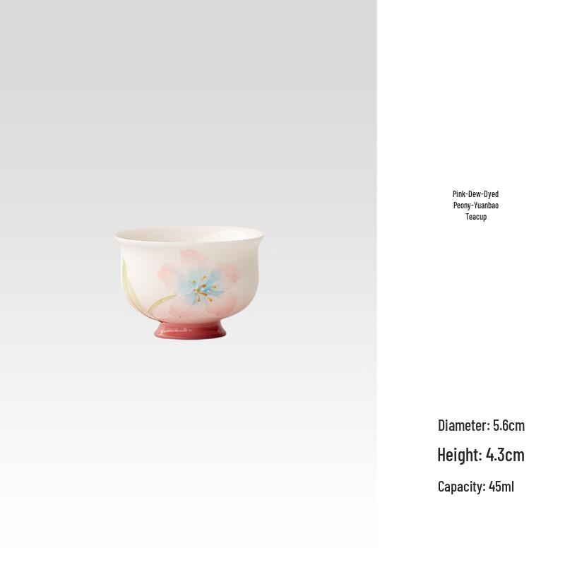 Yuzhuxun Arita-yaki Hand-painted Peony Ceramic Tea Ware