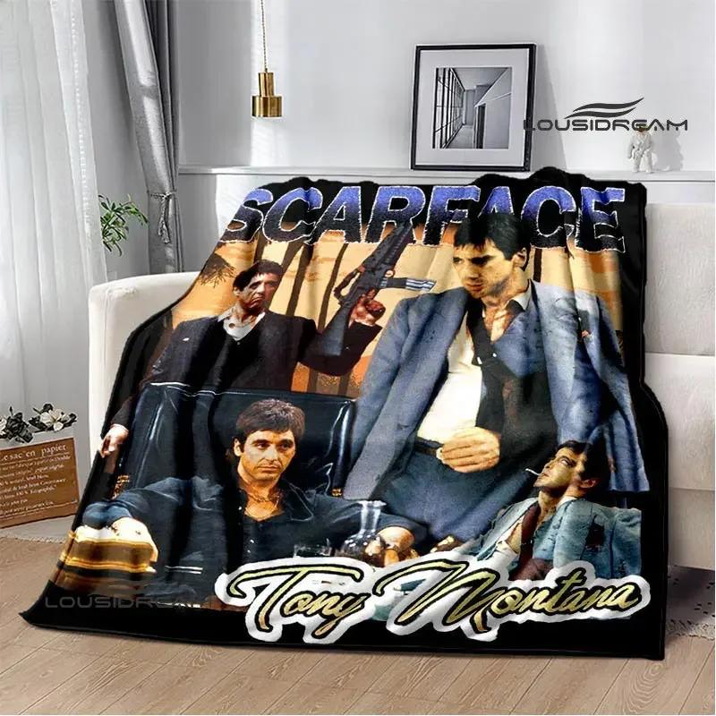 Classic movie Scarface Polyna blankets bed with a blanket to warm the beautiful blanket home travel blankets birthday gift