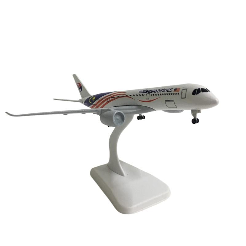 1/300 Scale 20CM Malaysia Airbus A350 Aircraft Model Planel Airplane Diecast Metal Planes Collect Gifts