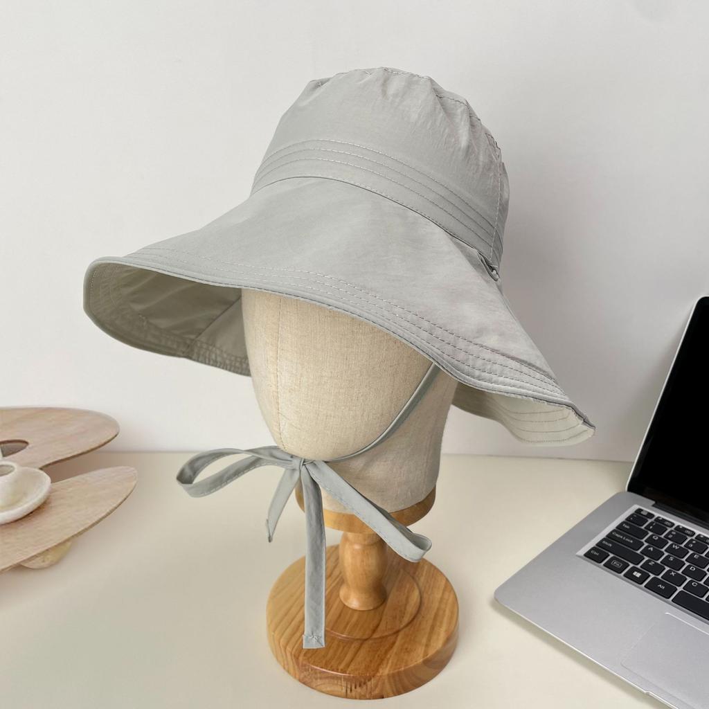 Outdoor sun protection hiking fisherman hat for women, spring and summer Korean version, versatile, face-slimming bucket hat, dual-use sun hat