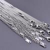 1/10pcs/Lot Silver Color Snake/Beads Chain Necklace Stainless Steel Chains For Women Men Accessories DIY Jewelry Making Choker