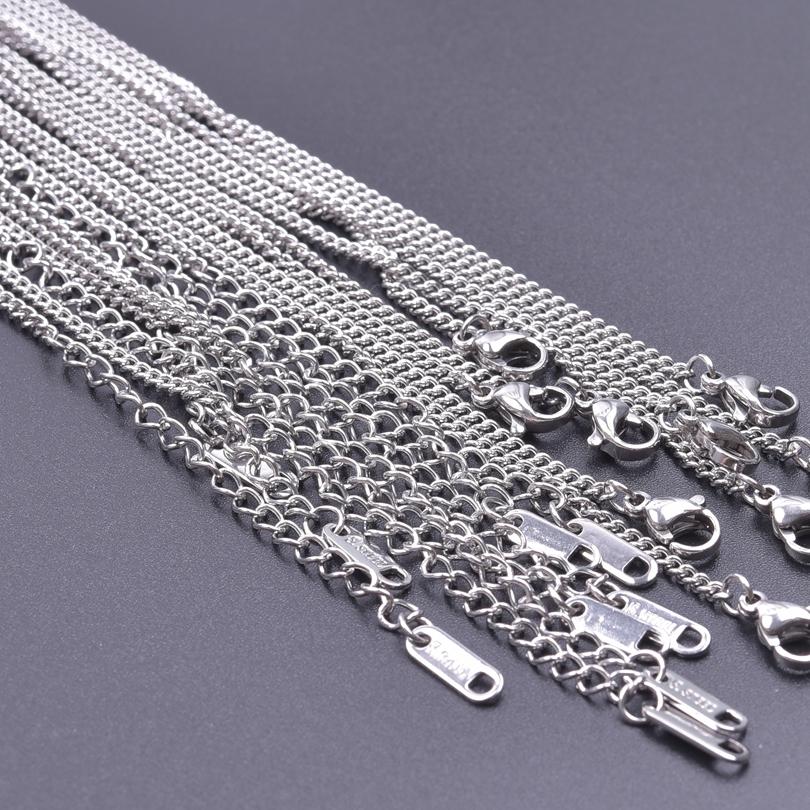 1/10pcs/Lot Silver Color Snake/Beads Chain Necklace Stainless Steel Chains For Women Men Accessories DIY Jewelry Making Choker