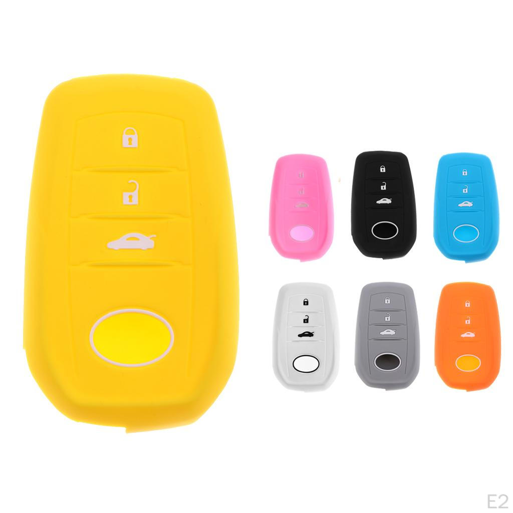 Auto Car Remote Key 3-Buttons Silicone Case Cover Holder For Mirai