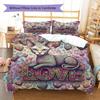 Romanticpets Pattern Bedding Quilt Set Quilt Cover Pillowcase Home Decoration Birthday Gift (1 * duvet cover + 2 * pillowcase, without core)