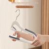 Dual-Slot Non-Slip Plastic Clothes Hanger for Shoulder Support