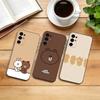 Cute Little Bear Phone Case For Samsung S25,S24,S21,S22,S23,S30,Ultra,S20,Plus,Fe,Soft Silicone Black Cover