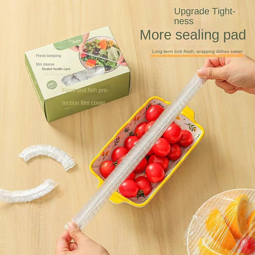 

100pcs/box Elastic Disposable Food Cover Fruit Vegetable Storage Bag for Home Bowls Cups