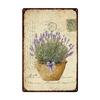 Vintage Blooming Flowers Metal Tin Signs Wall Art Posters Plate Wall Decor for Home Garden Bars Man Cave Cafe Clubs Garage Retro
