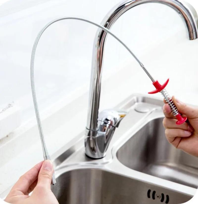 Hand Pinch Cleaning Sewer Pipe Plunger Hand Pinches Four Claws Pipe Opener Drains Four Claw Telescopic Bathroom Acssories Home