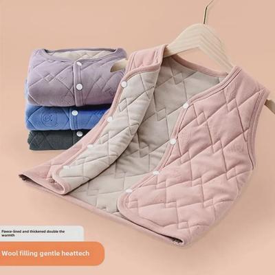 Colete de Algodão Infantil para Meninos e Meninas - Colete de Uniforme Escolar para Outono e Inverno