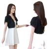 Women's Summer Sun Protection Chiffon Lace Bolero Jacket - Short Sleeve Shawl Top