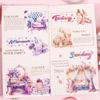 10 Stück Aufkleberpaket der Girls Life Museum-Serie, Material, perfekt für Journaling, DIY, Scrapbooking, Zubehör
