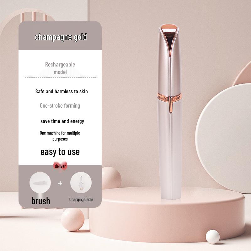 Rechargeable Electric Eyebrow Trimmer: Ladies' Automatic Shaving Tool for Perfect Brows