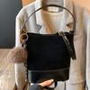 Retro Bucket Small Bag Women's Matte Texture Shoulder Women's Bag High Value Simple Casual Small Bag