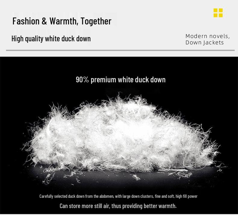 Stilvolle Daunenjacke mit Kapuze für Damen und Herren - Warme Wintermode Oberbekleidung