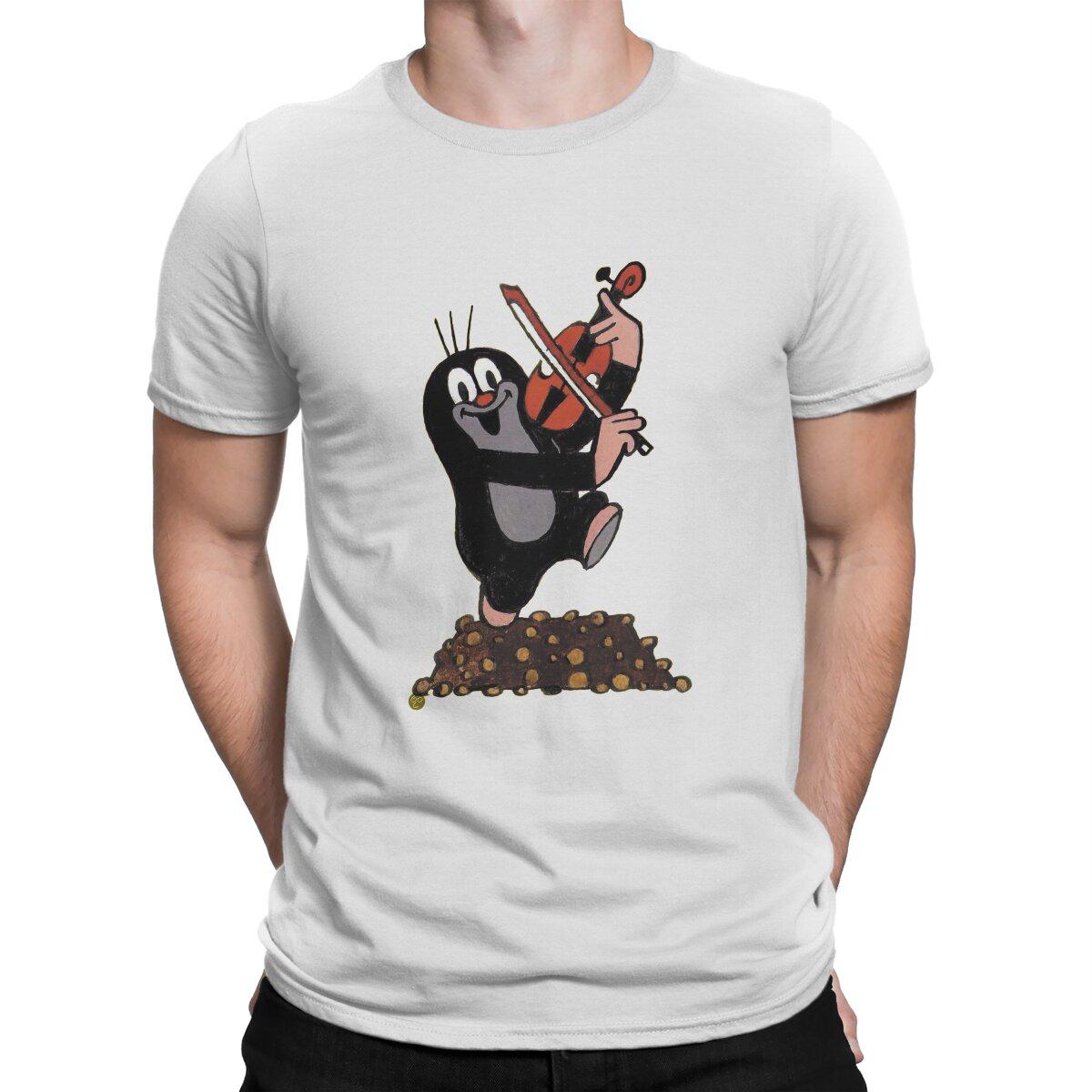 

Krtek The Mole Play the Violin T Shirt Grunge Men Tees Summer Clothing Harajuku Crewneck TShirt S