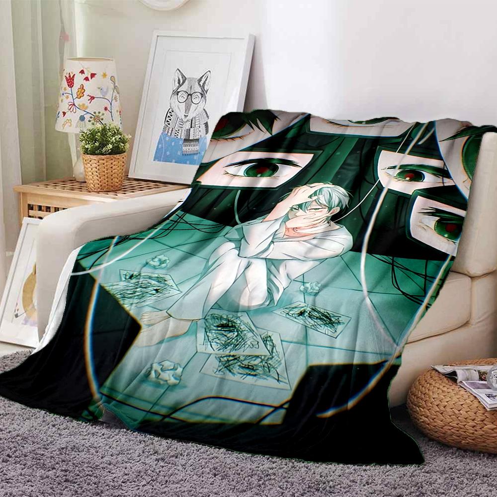 1pc Fantasy Anime Characters Flannel Blanket for Super Soft Cute Comfort Blanket for Travel Bedding Couch Sofa Blanket Y7309