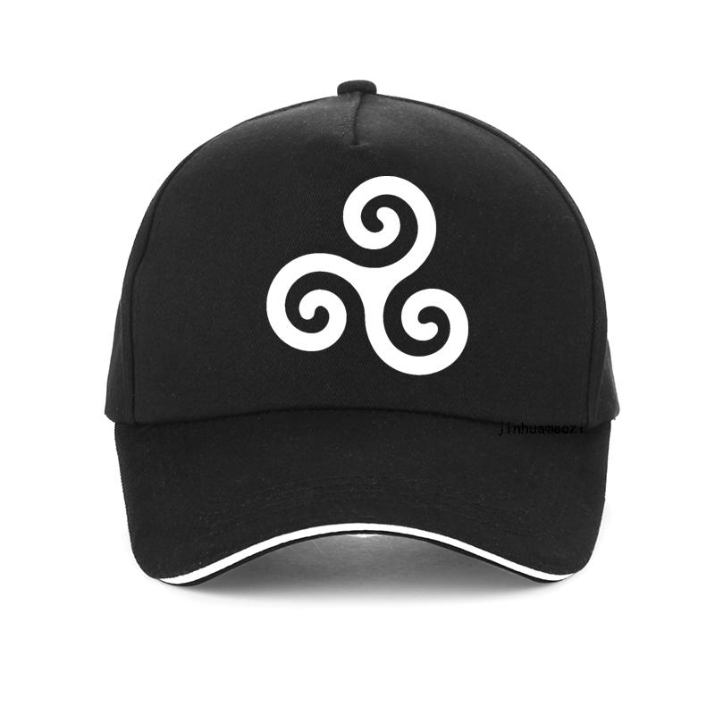 Witchcraft Vortex Hat Viking Triskelion Celtic Knot Spiral Triskele Baseball Cap Vintage Ancient Celtics Symbol Unisex Hats Bone