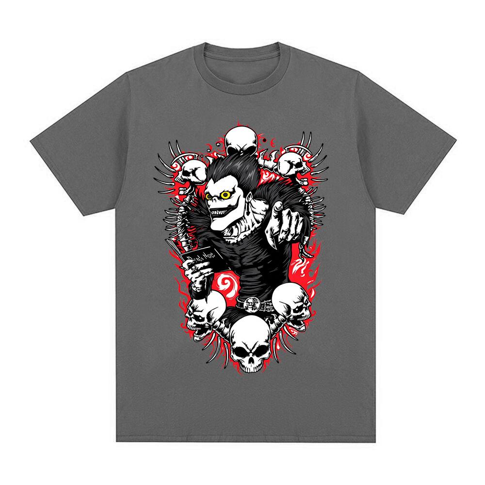 Anime Death Note Ryuk Yagami Tshirt Summer Unisex Women Clothing Cotton Y2K Tshirt Fashion Oversized Short Sleeve Tops Streetwear