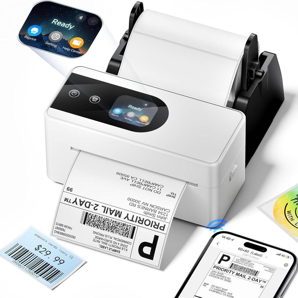 Phomemo Express Printer: Portable Wireless Thermal Label Maker, Inkless and Mobile Phone Compatible.