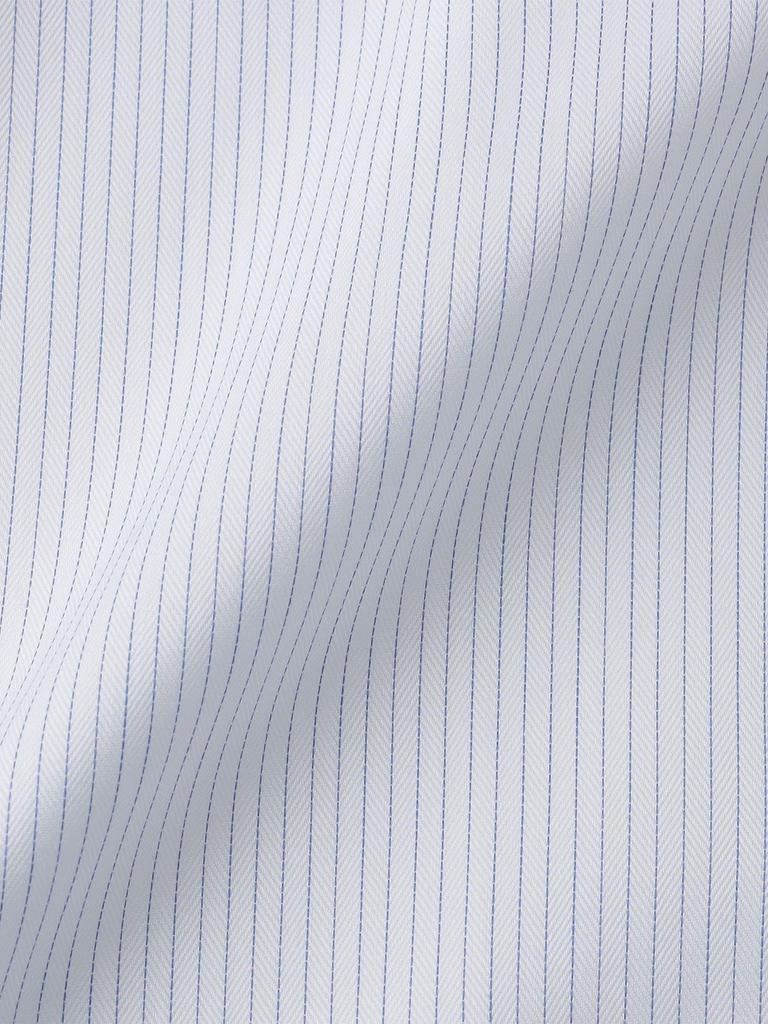 SHIPS Colors: Striped Wide Collar Dress Shirt, 211130376, Blue, Size 39