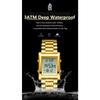 CAREKISO Luxury Brand Men Watch Waterproof LED Week Date Alarm Man Wristwatch Stainless Steel Fashion Electronic Watches For Men