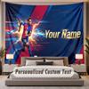 Custom Name Text Tapestry Lamine Yamal Personalized Polyester Wall Tapestry For Bedroom And Room