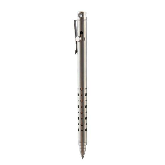 4.7" Length Titanium Alloy Ballpoint Pen Retractable Lightweight EDC Pen with Pocket Clip for Office Business School