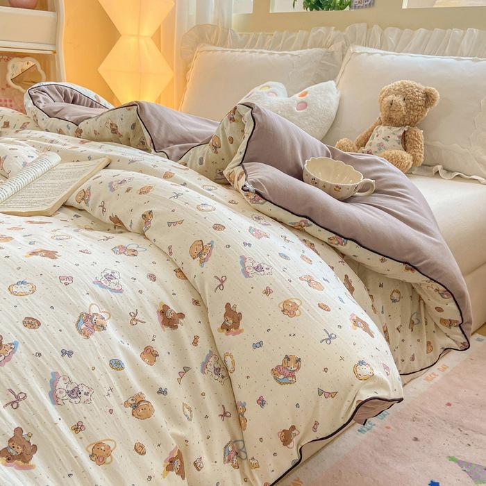 Soybean Fiber Winter Quilt: Thick, Printed, All-Season Comfort for Student Dorms