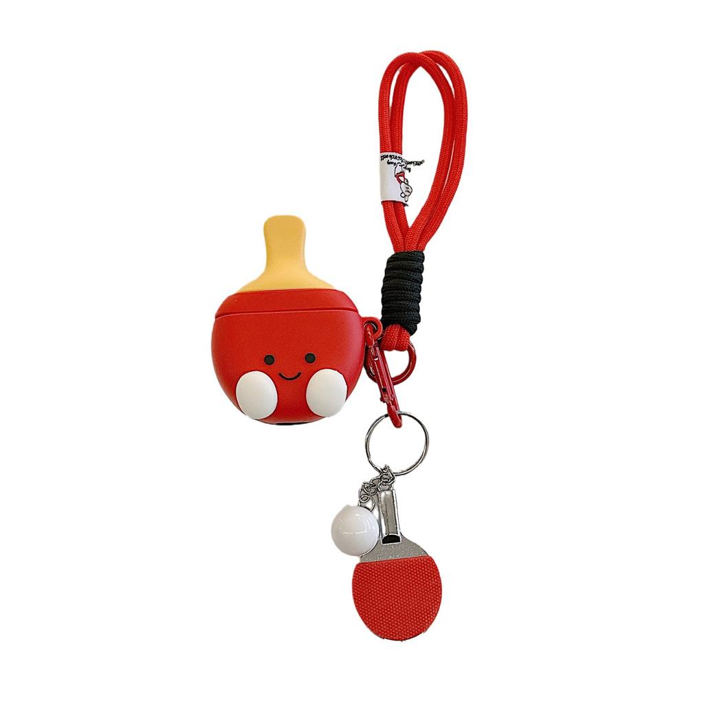 Cute Table Tennis Pendant AirPods Pro Apple Bluetooth Headset Case 1/1/1 Generation Cartoon Protective Case