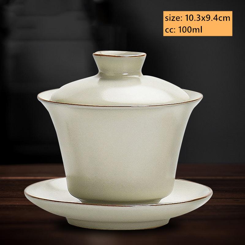 100 мл Реплика Сине-белый Фарфоровый Гайвань Китайская Керамическая Пиала Домашний Заварочный Чайник Ручная Работа Подглазурная Роспись Чайный Набор Чашка