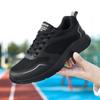 Damskie Czarne Siateczkowe Oddychające Buty do Biegania - Lekkie Wiosenno-Letnie Casualowe Sneakersy