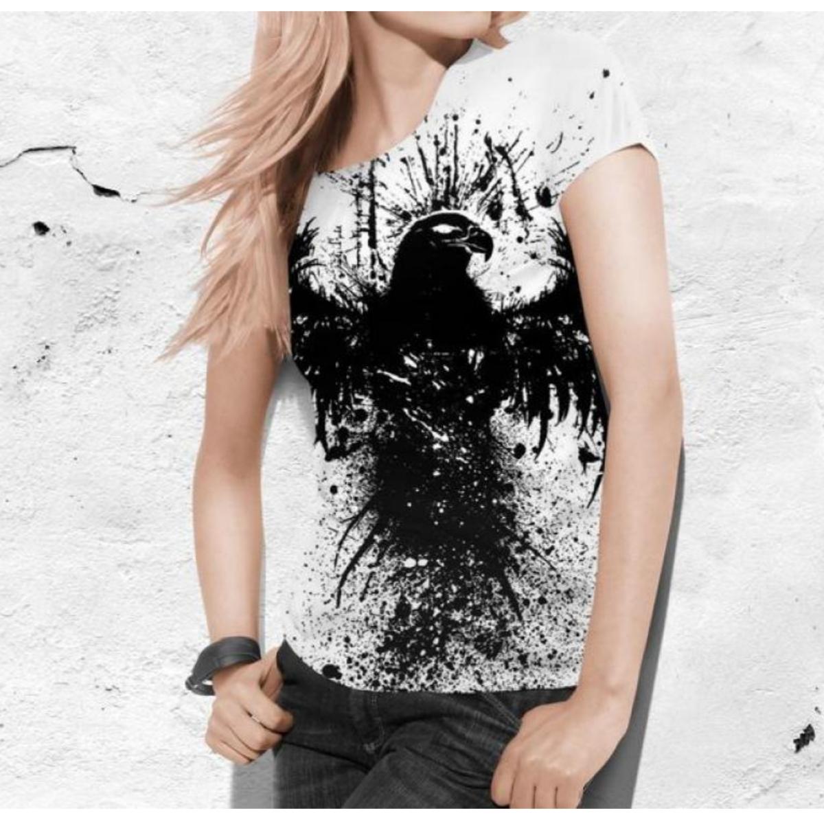 Женская футболка с милыми мультяшными животными — фото 6