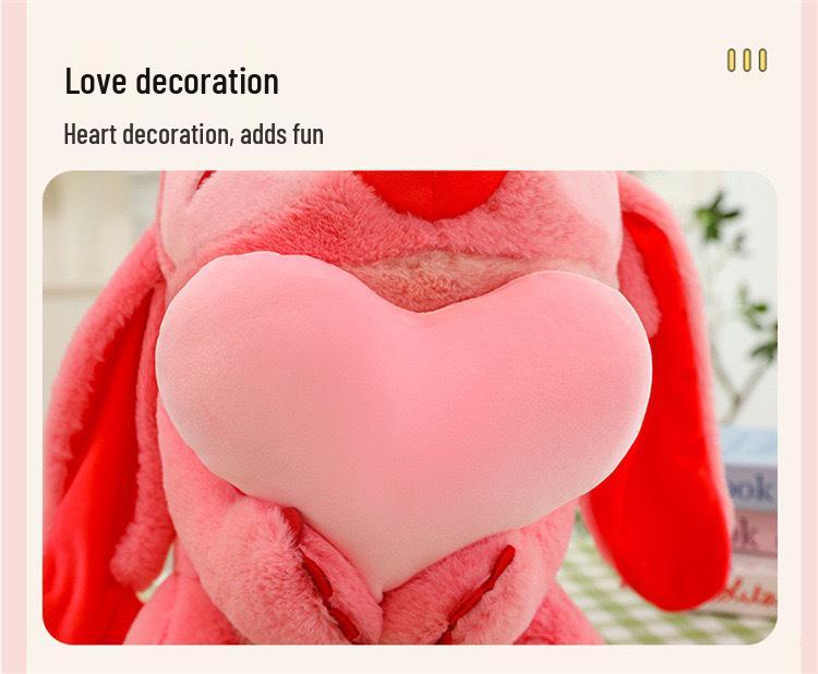 Heart Stitch Plush Toy - Pink Hug Doll