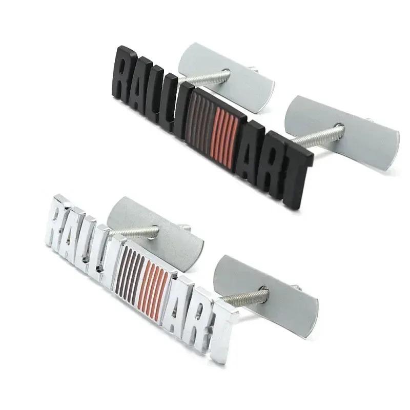 For Mitsubishi RALLIART ASX Triton Outlander Lancer Mirage Xpander Triton Metal 3D Car Front Grille Badge Rear Trunk Sticker UG2