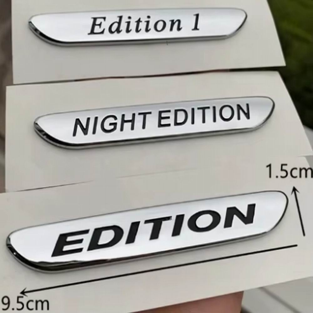 For 1X EDITION 1 Night Edition for C300 C200L GLA CLA Chrome Silver Badge Car Styling stickers Emblem for Mercedes Benz AMG