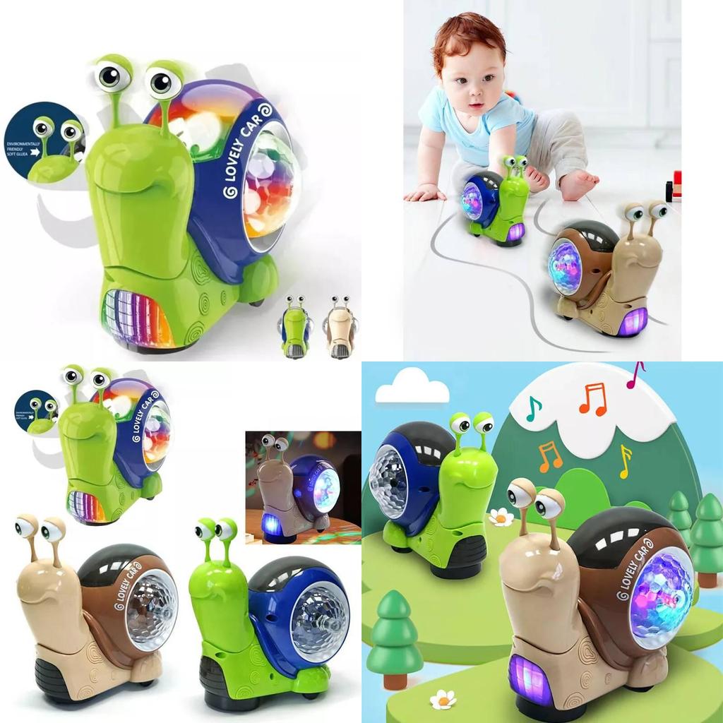 Fascinating Multi-directional Snail Toy With Lights Sound And Projection For Kids