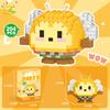 HUIQIBAO Mini Cute Animal Micro Building Blocks 3D Diamond BEE Cat Panda Model Bricks DIY City Construction Toys for Children