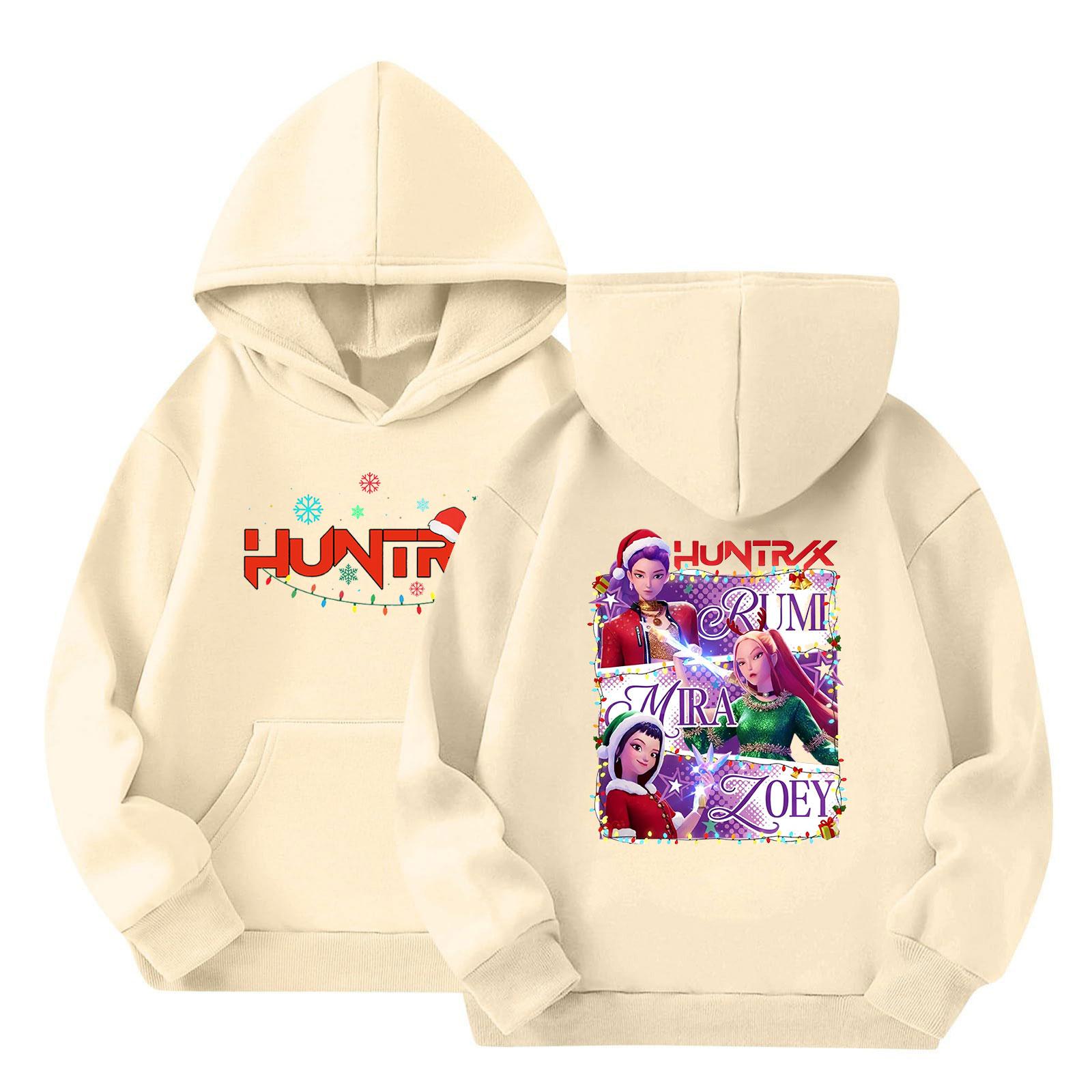 

Kids Long Sleeve Loose Pullover Letter Print Drawstring Hooded Sweatshirt 100 хаки