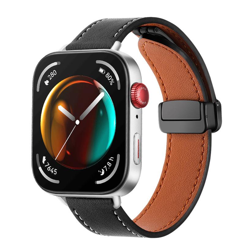 Cinturino in Pelle PU per Huawei watch Fit 3 Bracciale di Ricambio Cinturino Sportivo per Huawei Fit3 WatchBand Accessori per Braccialetto