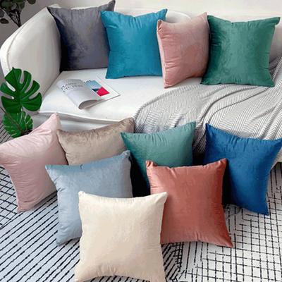 Dutch Velvet Cushion Home Solid Color Velvet Pillow Cover Nordic Ins Modern Simple Car Pillow Cover