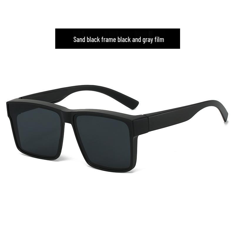 Ochelari peste ochelari unisex GM: Ochelari de soare pentru condus anti-UV, Protecție solară la modă, Se poartă peste ochelarii de vedere, Design 2-în-1