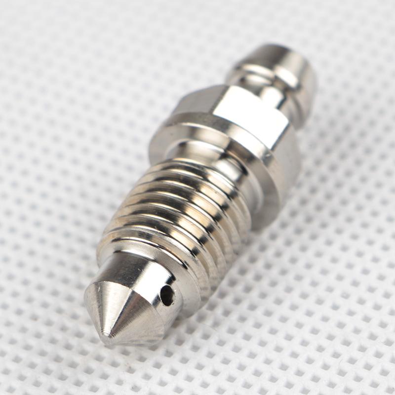Universal CNC M10x18 Pitch 1.0/1.25mm Motorcycle Brake Calipers Bleed Screw Nipple Oil Hose Oil Drain Nozzle Bolt With Dust Cap