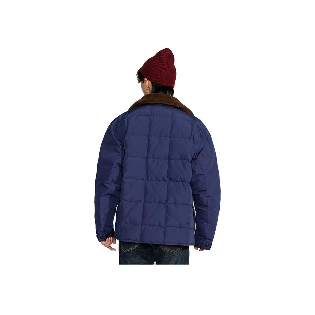 Lee Zip-Up Logo Patch Down Jacket Men outerwear Navy-Blue LMT0040662RZ00FA01742