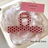 Koreanischer Eleganter Kürbisbogen Polka Dot Haarspange - Groß, Cremige Texturierte Hochsteckfrisur-Accessoire
