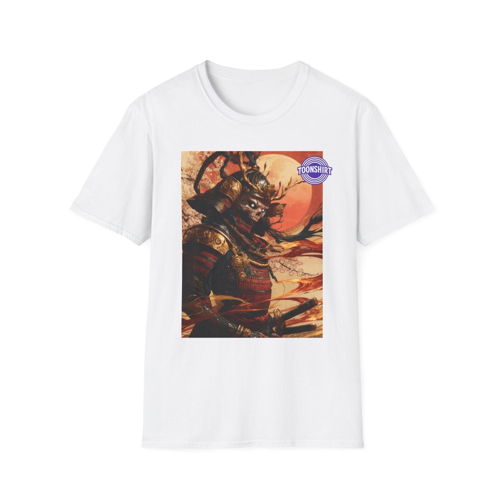 Samurai Skull Warrior Graphic T-Shirt S